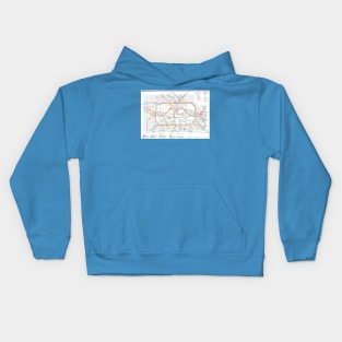 Berlin subway map Kids Hoodie